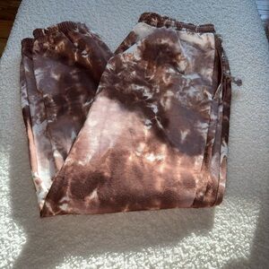 Brown Tie-Dye cow print color Sweatpants